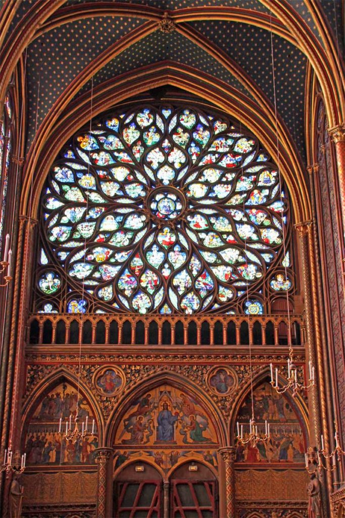 Rosettenfenster Saint Chapelle Paris