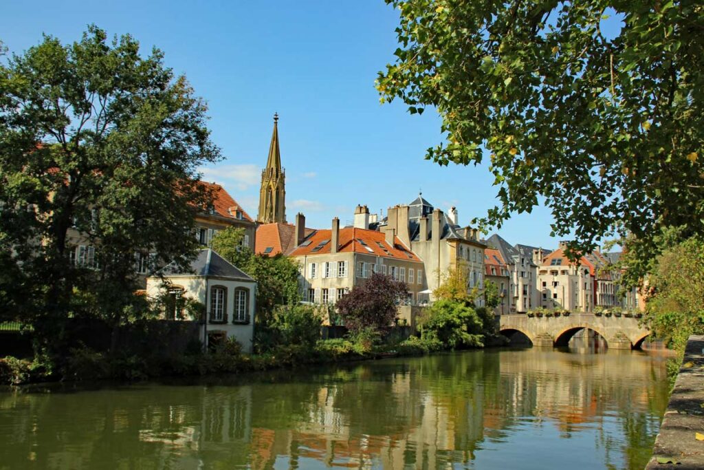 Metz Ufer der Seille