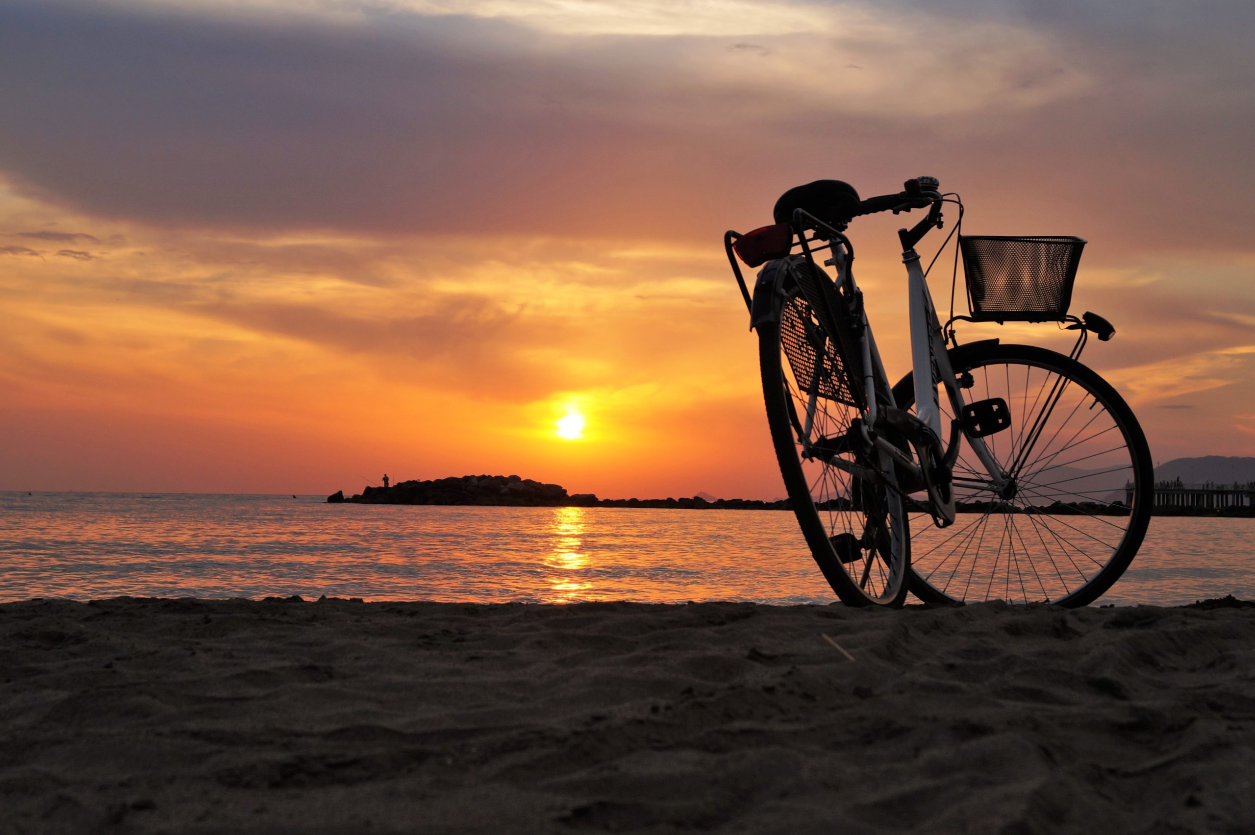 Fahrradfahren an der Versilia Küste