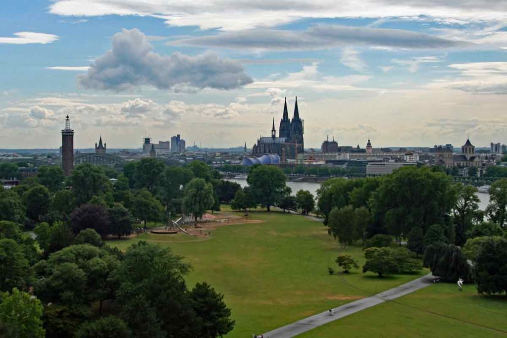 Panorama Köln aus der Seilbahn