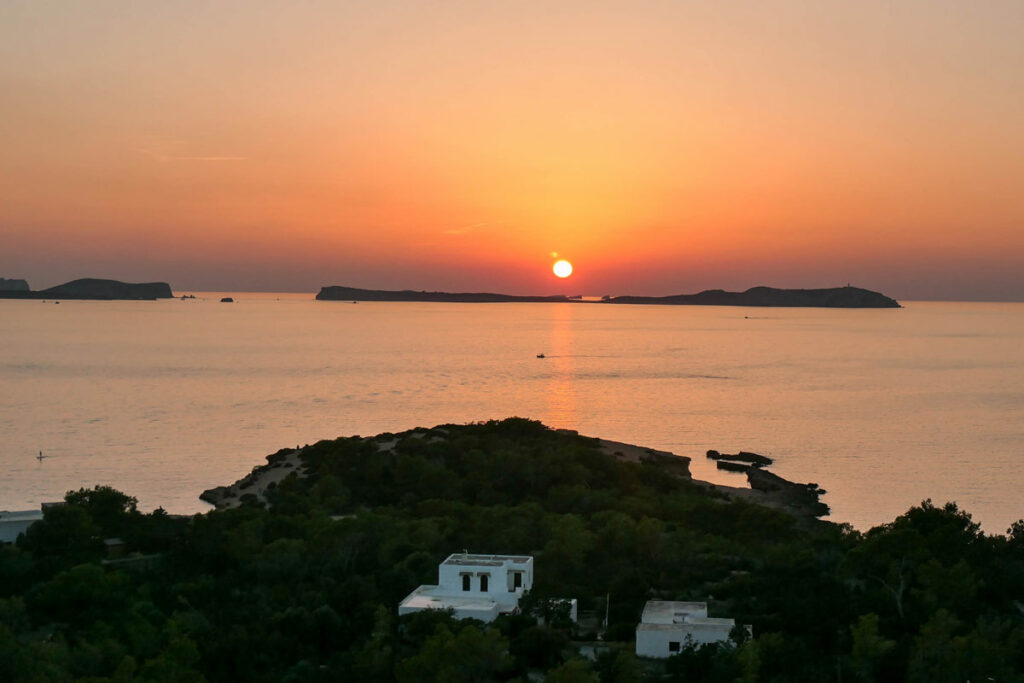 Sunset an der Westküste bei San Antoni Ibiza